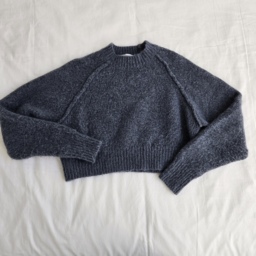 ZARA Wool Crew Neck Sweater - Picture 9 of 9